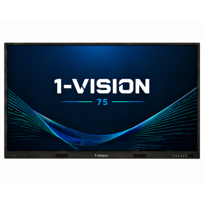 Інтерактивна панель 1-Vision 75 з настінним кріпленням для навчання та роботи